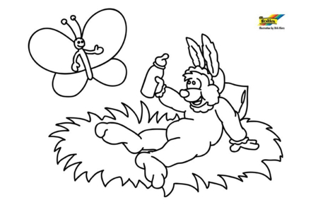 Coloriage Lapin 79 – 10doigts.fr