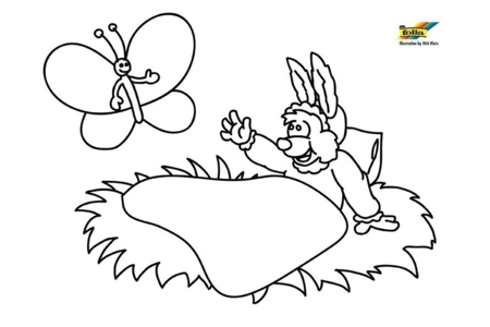 Coloriage Lapin 81 – 10doigts.fr