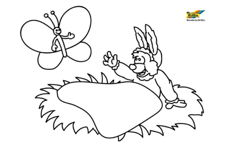 Coloriage Lapin 82 – 10doigts.fr