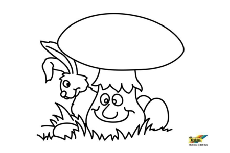 Coloriage Lapin 84 – 10doigts.fr