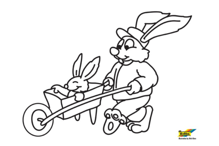 Coloriage Lapin67 – 10doigts.fr