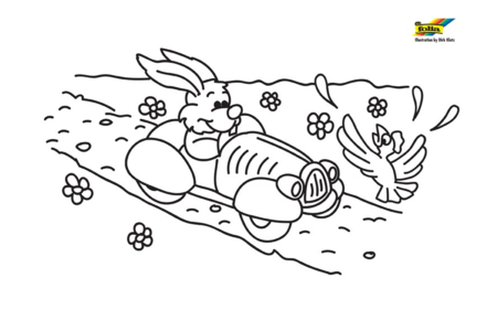Coloriage Lapin68 – 10doigts.fr