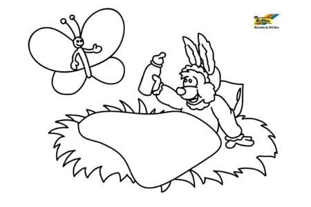 Coloriage Lapin72 – 10doigts.fr