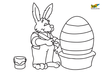 Coloriage Lapin78 – 10doigts.fr