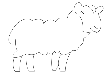 Coloriage Mouton 08 – 10doigts.fr