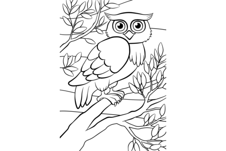 Coloriage Animaux-foret4 – 10doigts.fr