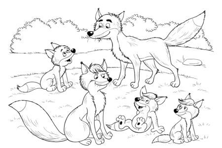 Coloriage Animaux-foret5 – 10doigts.fr