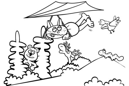 Coloriage Animaux-foret8 – 10doigts.fr