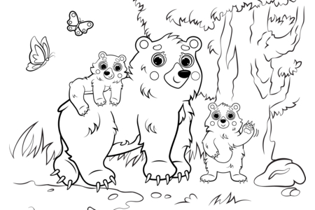 Coloriage Animaux-foret9 – 10doigts.fr