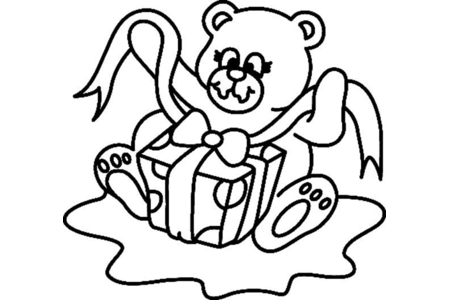 Coloriage Ourson 004 – 10doigts.fr