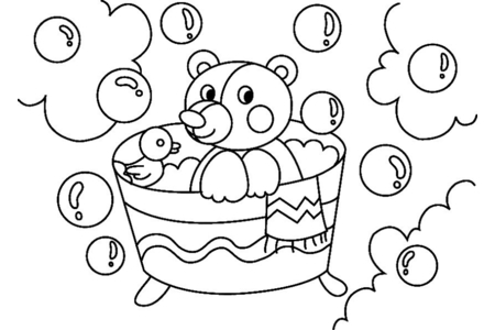 Coloriage Ourson 009 – 10doigts.fr