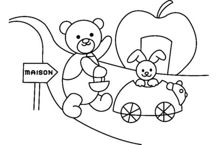 Coloriage Ourson 010 – 10doigts.fr