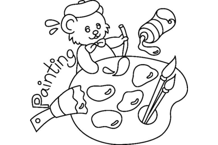 Coloriage Ourson 011 – 10doigts.fr