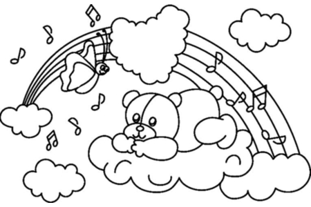 Coloriage Ourson 012 – 10doigts.fr