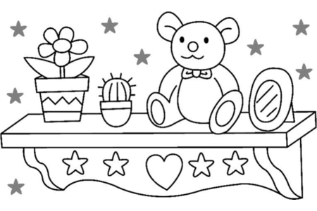 Coloriage Ourson 02 – 10doigts.fr