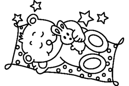 Coloriage Ourson 038 – 10doigts.fr