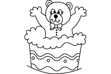 Coloriage Ourson 056 – 10doigts.fr