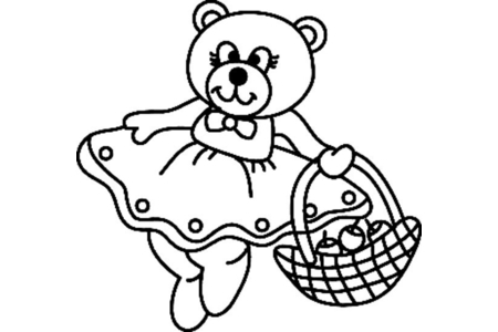 Coloriage Ourson 062 – 10doigts.fr
