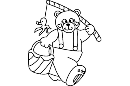 Coloriage Ourson 075 – 10doigts.fr