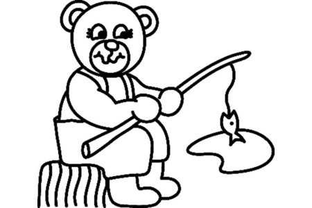 Coloriage Ourson 076 – 10doigts.fr