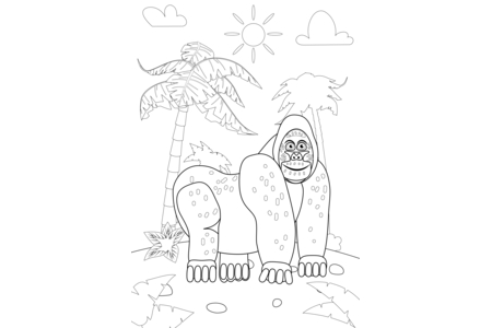Coloriage Animaux-jungle11 – 10doigts.fr