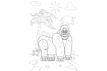 Coloriage Animaux-jungle11 – 10doigts.fr