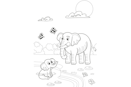 Coloriage Animaux-jungle14 – 10doigts.fr