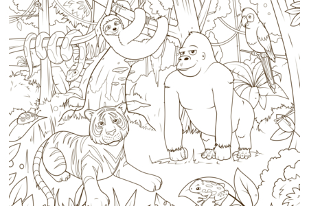 Coloriage Animaux-jungle3 – 10doigts.fr