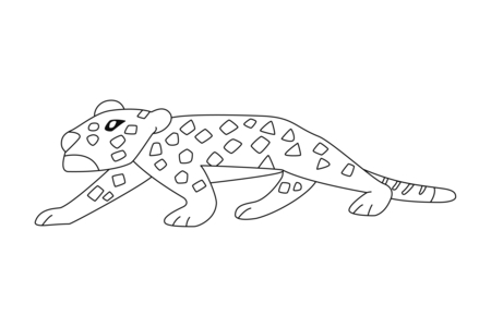 Coloriage Panthère01 – 10doigts.fr