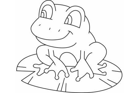 Coloriage Grenouille 02 – 10doigts.fr