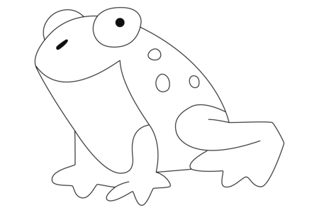 Coloriage Grenouille 06 – 10doigts.fr