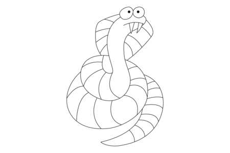 Coloriage Serpent 01 – 10doigts.fr