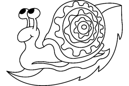 Coloriage Escargot 02 – 10doigts.fr