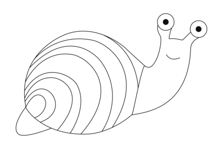 Coloriage Escargot 04 – 10doigts.fr