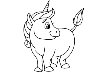 Coloriage Licorne 01 – 10doigts.fr