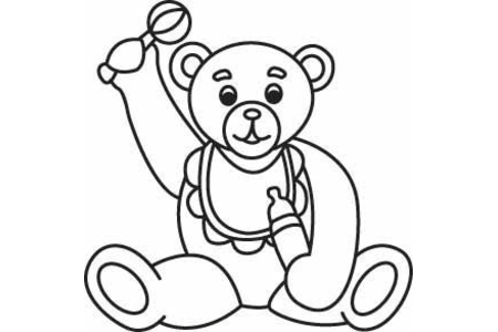 Coloriage Ourson 05 – 10doigts.fr