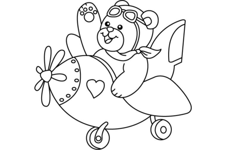 Coloriage Ourson 06 – 10doigts.fr