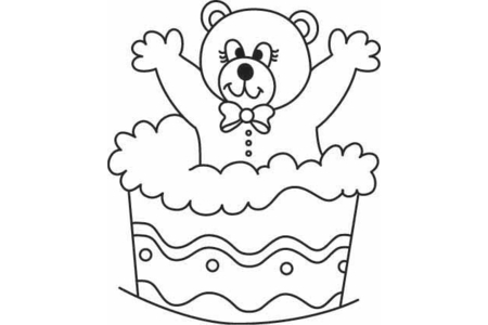 Coloriage Ourson 11 – 10doigts.fr
