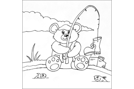 Coloriage Ourson 16 – 10doigts.fr