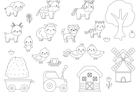 Coloriage Animaux-domestique5 – 10doigts.fr