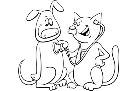 Coloriage Animaux-domestique6 – 10doigts.fr