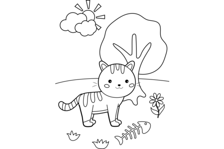 Coloriage Animaux-domestique7 – 10doigts.fr