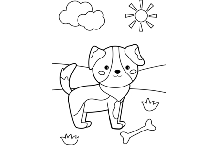 Coloriage Animaux-domestique8 – 10doigts.fr