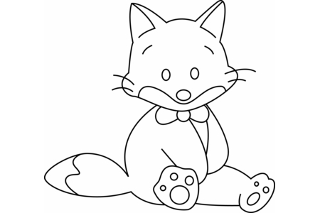 Coloriage Chat 10 – 10doigts.fr