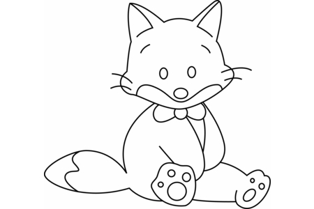 Coloriage Chat 10 – 10doigts.fr