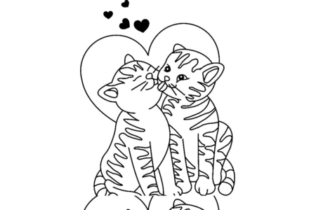 Coloriage Chat 23 – 10doigts.fr