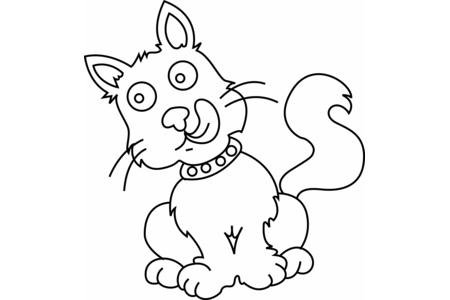 Coloriage Chat 28 – 10doigts.fr