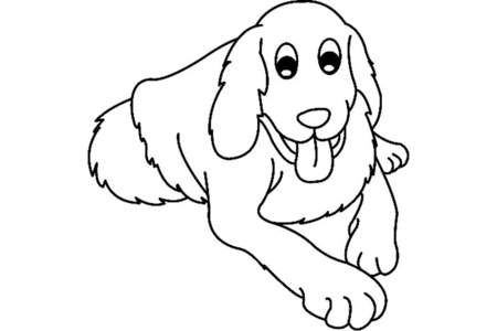 Coloriage Chien 04 – 10doigts.fr