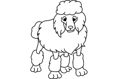 Coloriage Chien 05 – 10doigts.fr