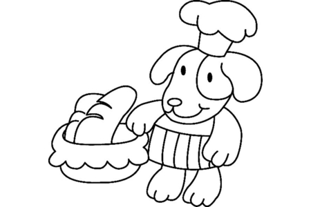 Coloriage Chien 27 – 10doigts.fr